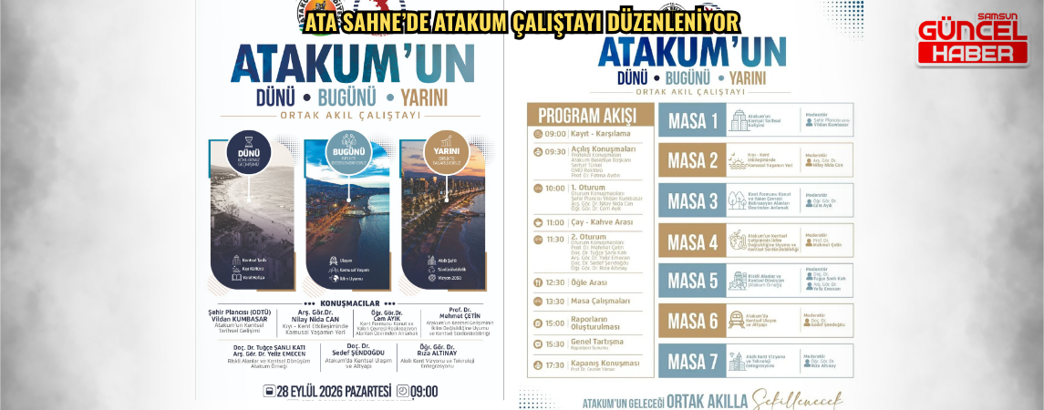 Ata Sahne’de Atakum çalıştayı düzenleniyor