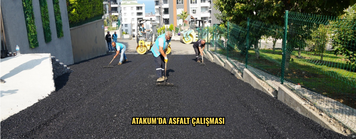  Atakum’da asfalt çalışması